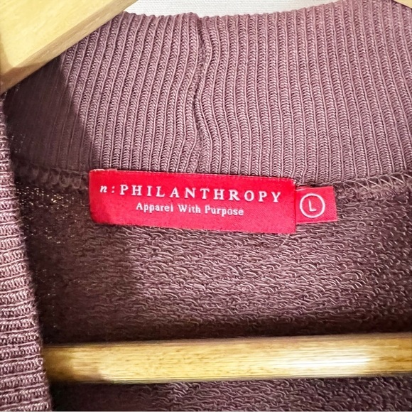 n:Philanthropy Sedro Sweatshirt in Wine Tasting - Picture 5 of 7